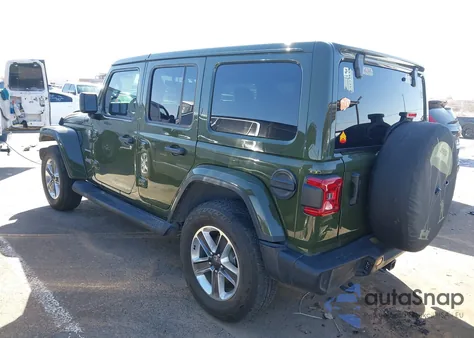 2021 Jeep Wrangler Unlimited Sahara from USA, damaged, VIN 1C4HJXEGXMW502581